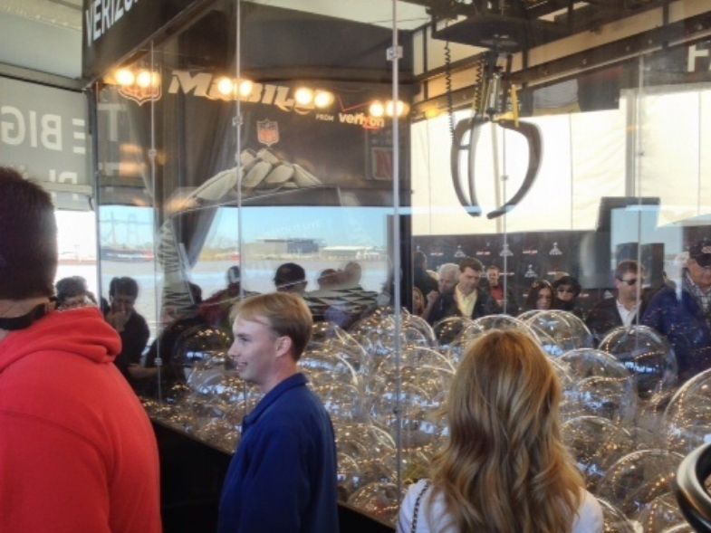 Super Bowl Claw Machine Photo